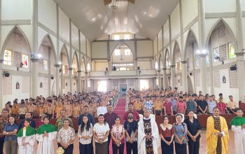 Masa Pengenalan Lingkungan Sekolah (MPLS) di SMA Sto. Arnoldus Janssen DiTutup dengan Ekaristi